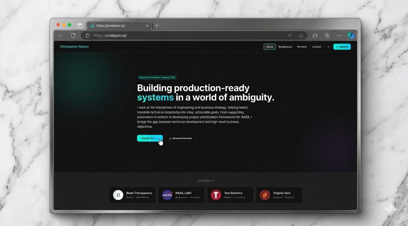 Personal Portfolio Website thumbnail